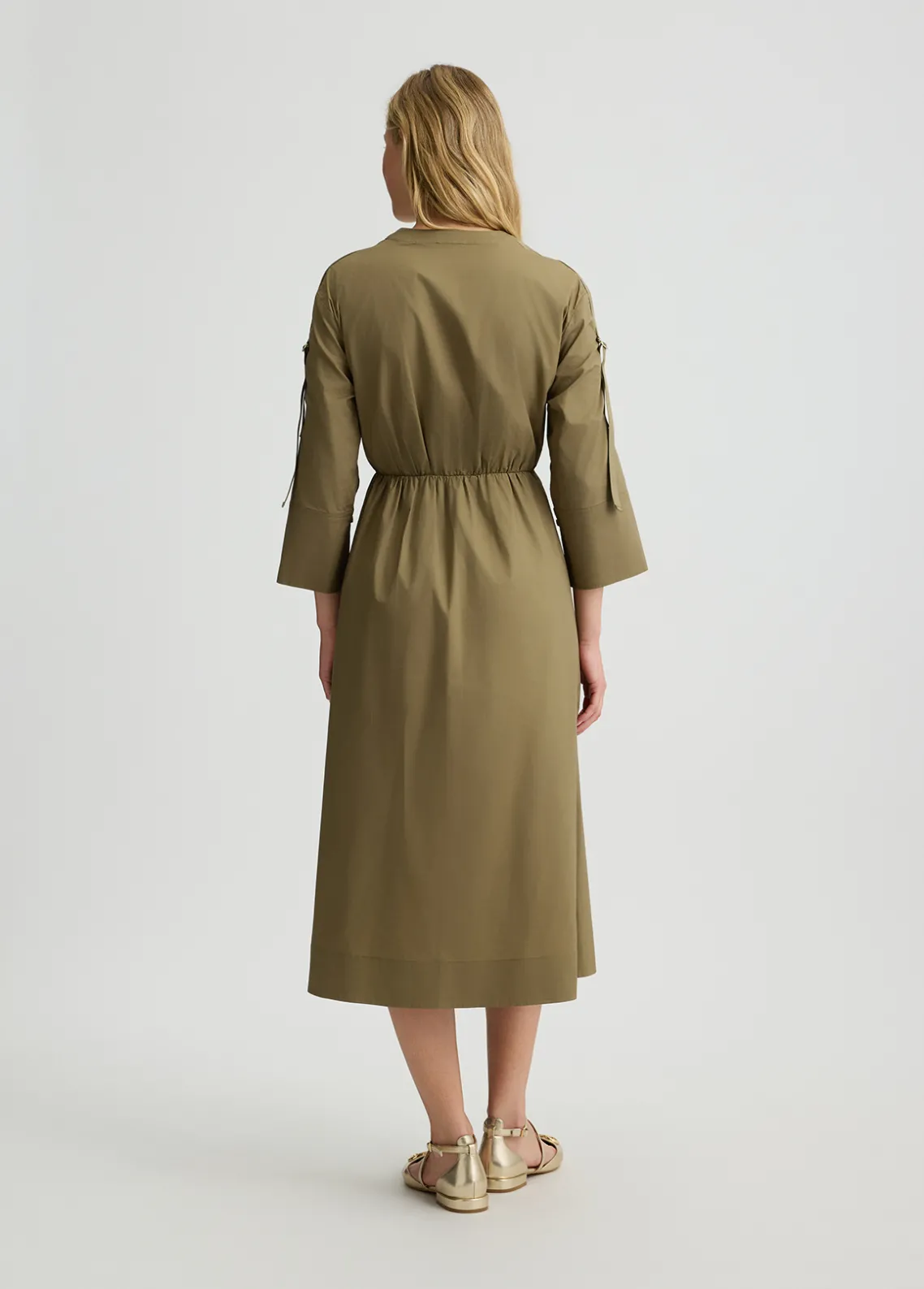 Liu Jo Vestido midi de popelina-Mujer Vestidos