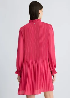 Liu Jo Vestido plisado en tejido georgette-Mujer Vestidos