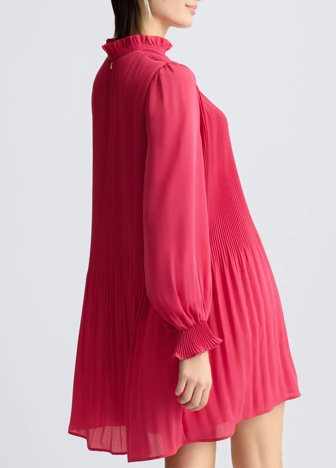Liu Jo Vestido plisado en tejido georgette-Mujer Vestidos