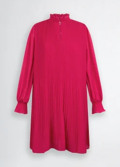 Liu Jo Vestido plisado en tejido georgette-Mujer Vestidos