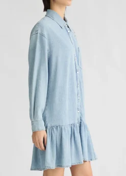 Liu Jo Vestido vaquero con encaje-Mujer Vestidos