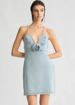 Liu Jo Vestido vaquero corto-Mujer Vestidos
