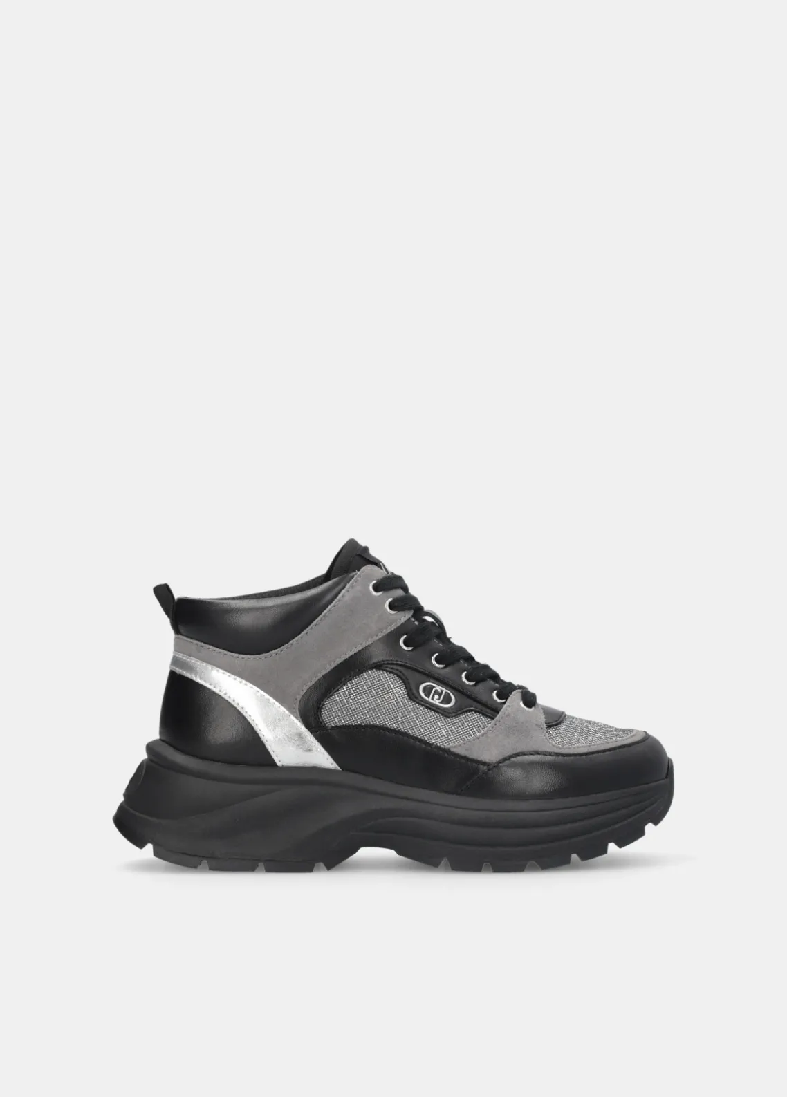 Liu Jo Zapatillas altas de brillos y malla-Mujer Sneakers