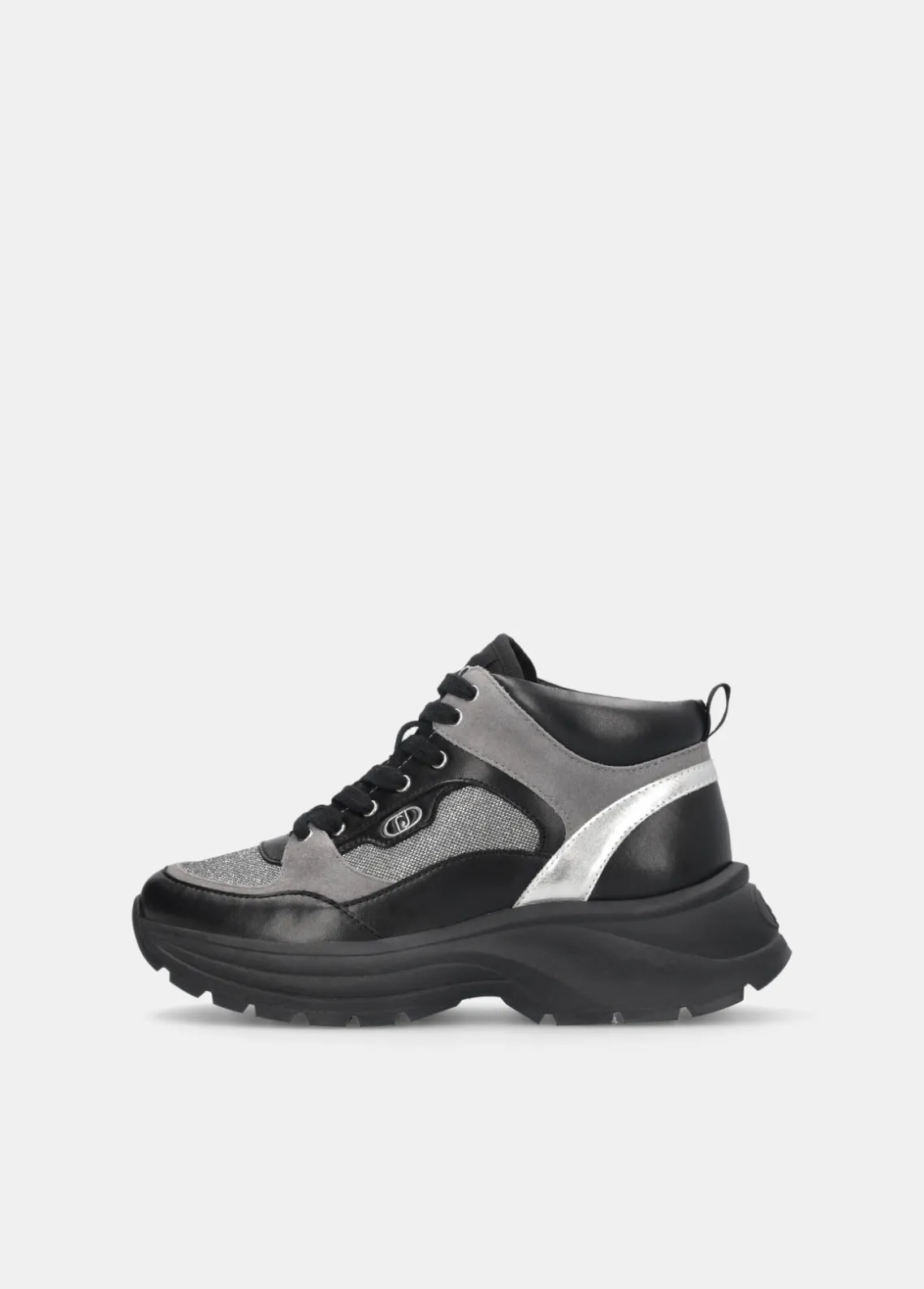 Liu Jo Zapatillas altas de brillos y malla-Mujer Sneakers
