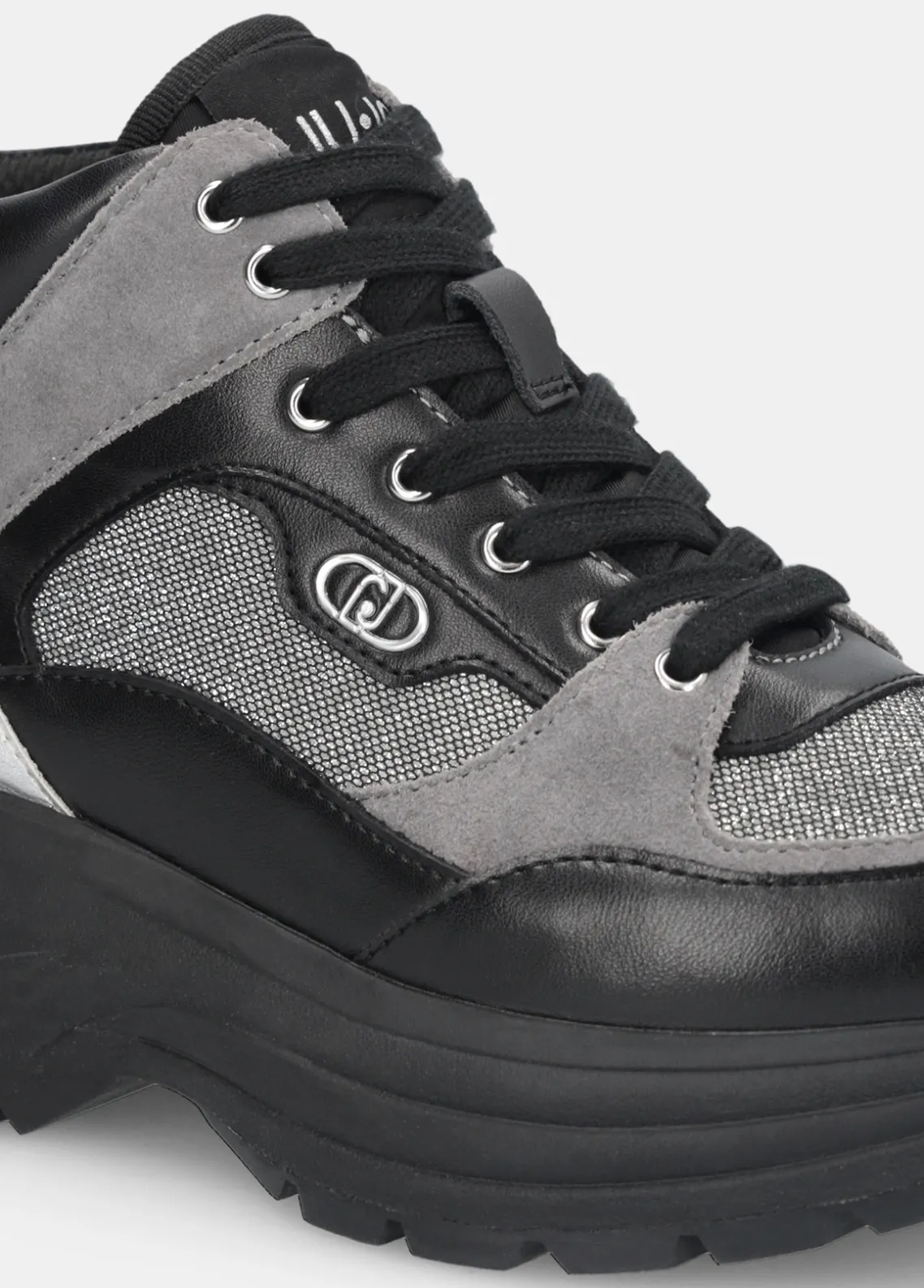 Liu Jo Zapatillas altas de brillos y malla-Mujer Sneakers