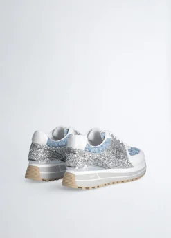 Liu Jo Zapatillas con brillos y monograma-Mujer Sneakers
