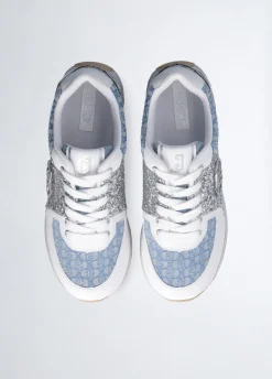 Liu Jo Zapatillas con brillos y monograma-Mujer Sneakers