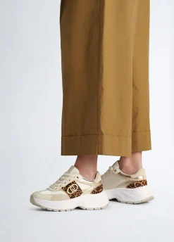 Liu Jo Zapatillas con detalles de piel de pelo-Mujer Sneakers