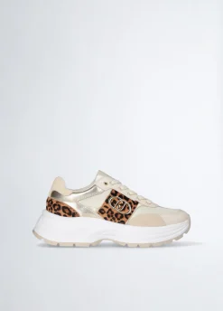 Liu Jo Zapatillas con detalles de piel de pelo-Mujer Sneakers