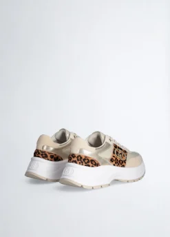 Liu Jo Zapatillas con detalles de piel de pelo-Mujer Sneakers