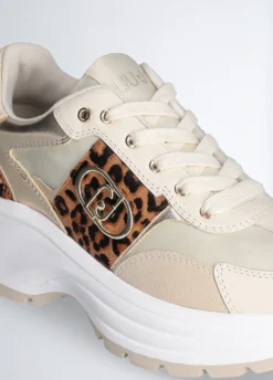 Liu Jo Zapatillas con detalles de piel de pelo-Mujer Sneakers