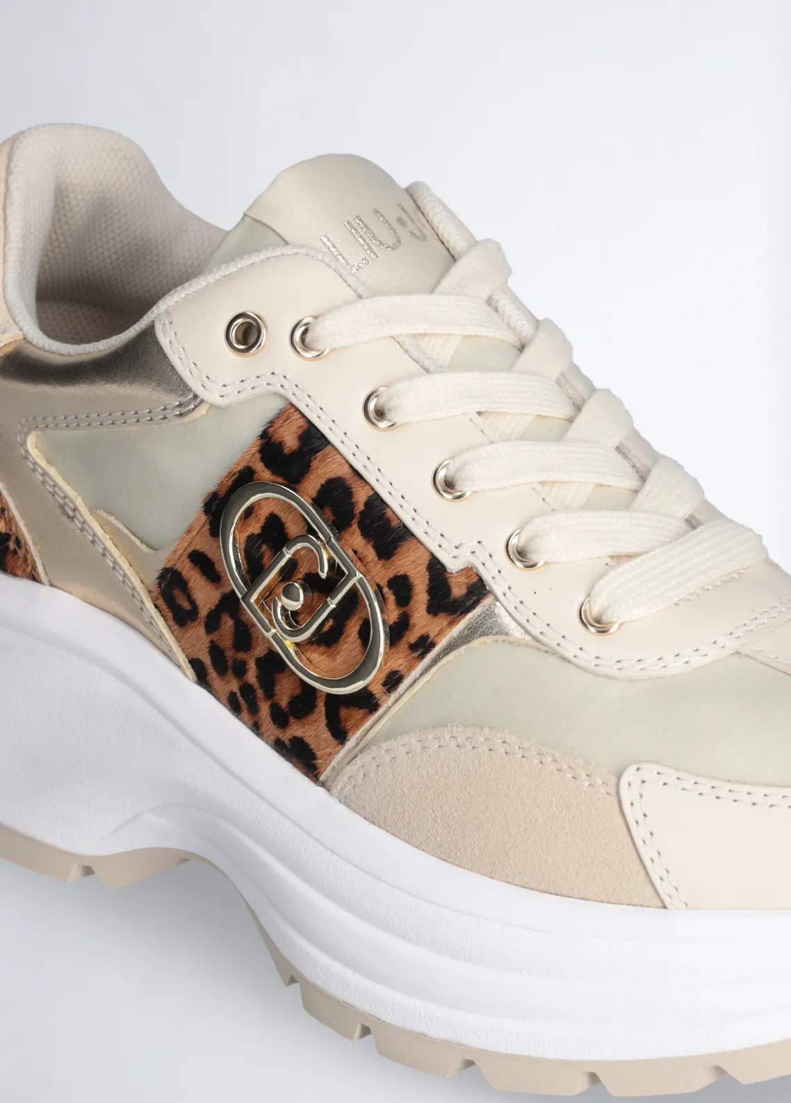Liu Jo Zapatillas con detalles de piel de pelo-Mujer Sneakers
