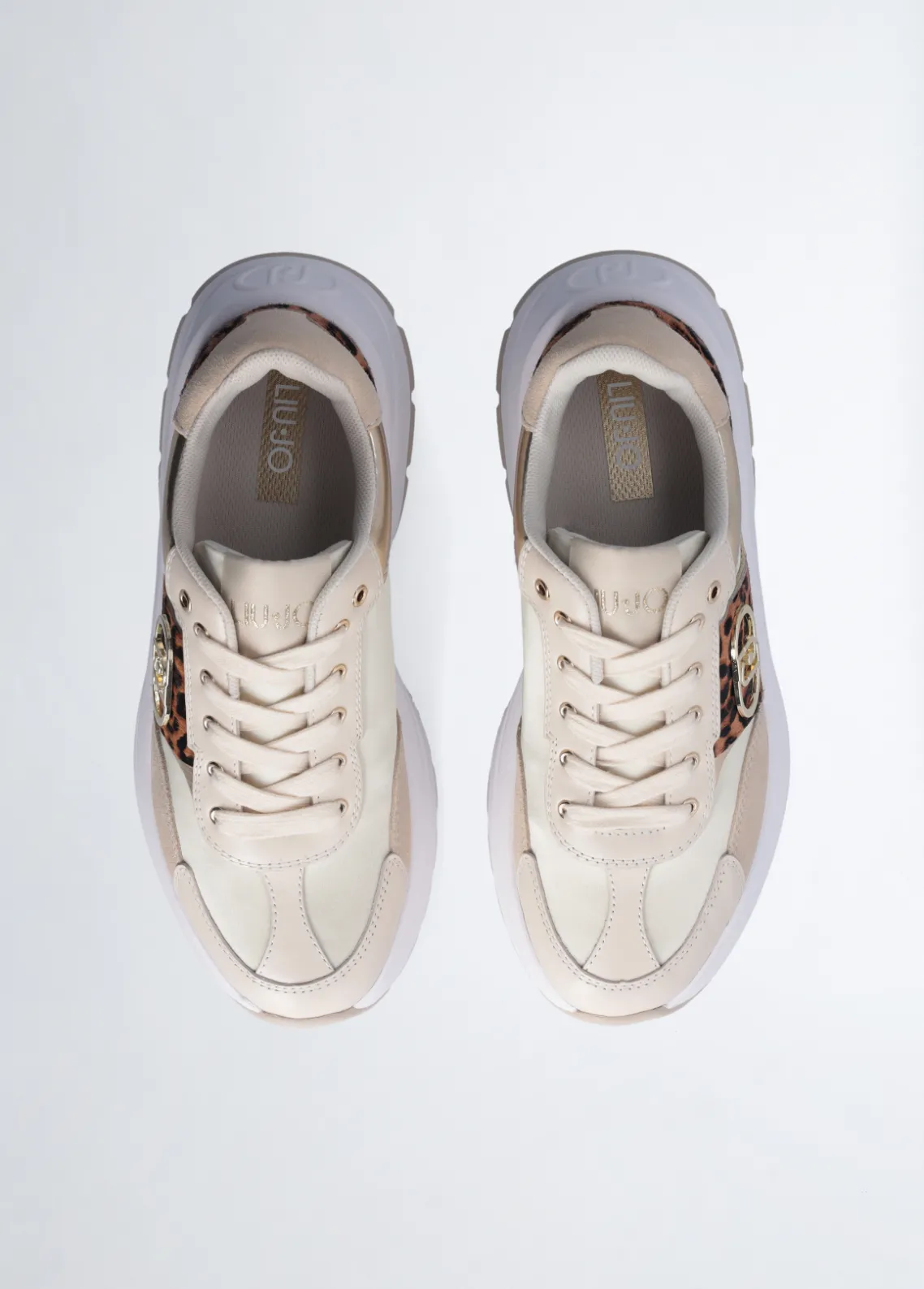 Liu Jo Zapatillas con detalles de piel de pelo-Mujer Sneakers