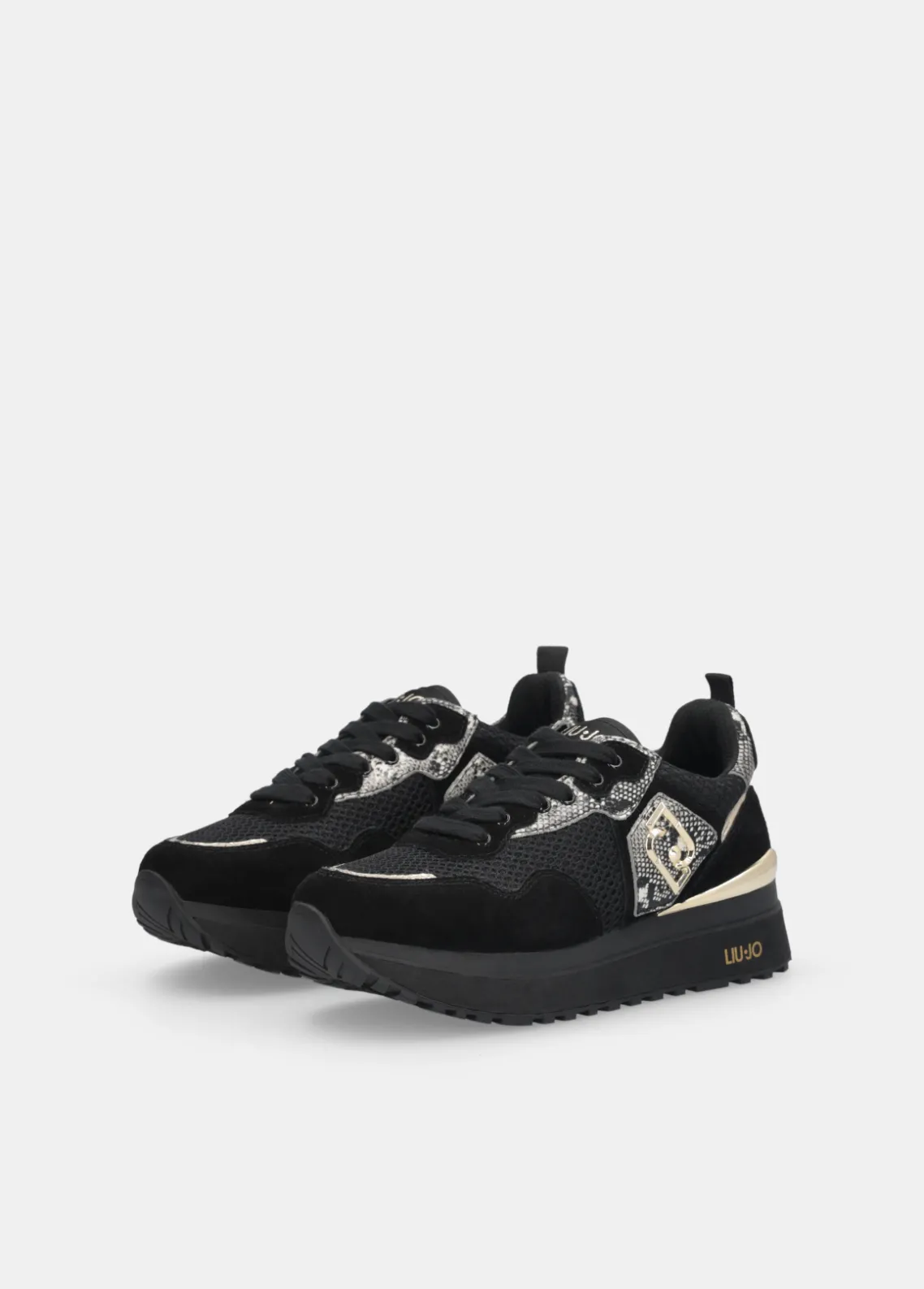 Liu Jo Zapatillas con detalles de piel de serpiente y plataforma-Mujer Sneakers
