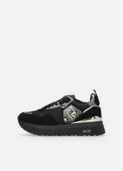 Liu Jo Zapatillas con detalles de piel de serpiente y plataforma-Mujer Sneakers