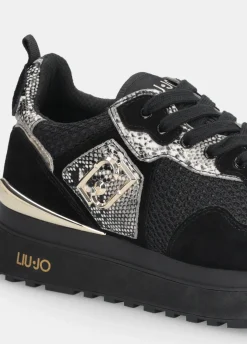 Liu Jo Zapatillas con detalles de piel de serpiente y plataforma-Mujer Sneakers