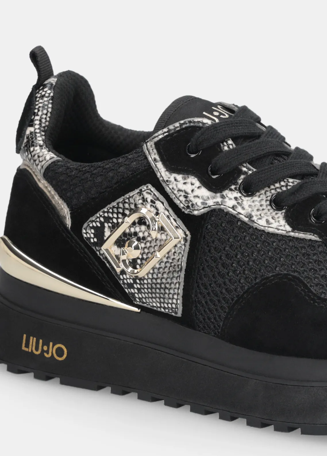 Liu Jo Zapatillas con detalles de piel de serpiente y plataforma-Mujer Sneakers