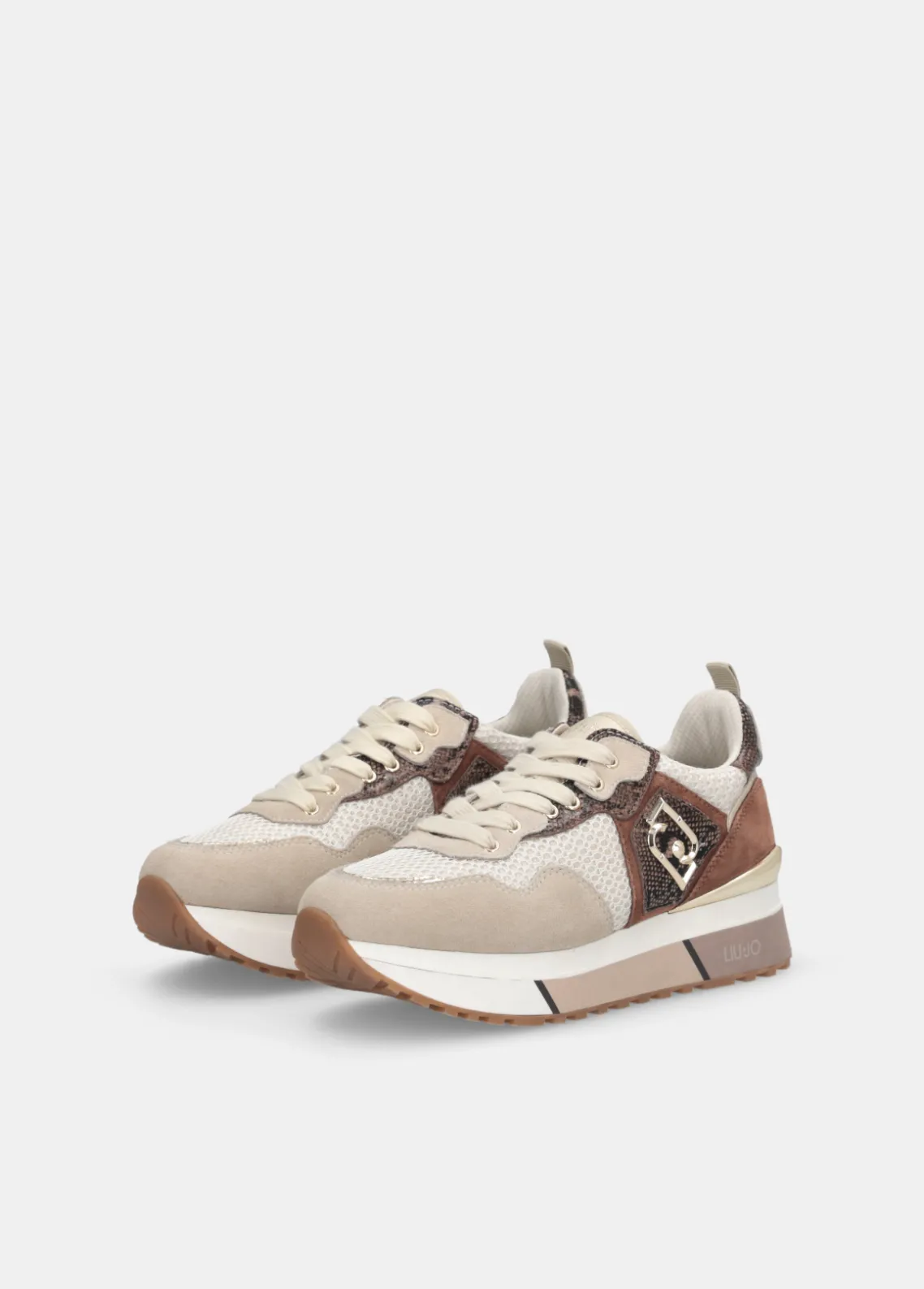 Liu Jo Zapatillas con detalles de piel de serpiente y plataforma-Mujer Sneakers