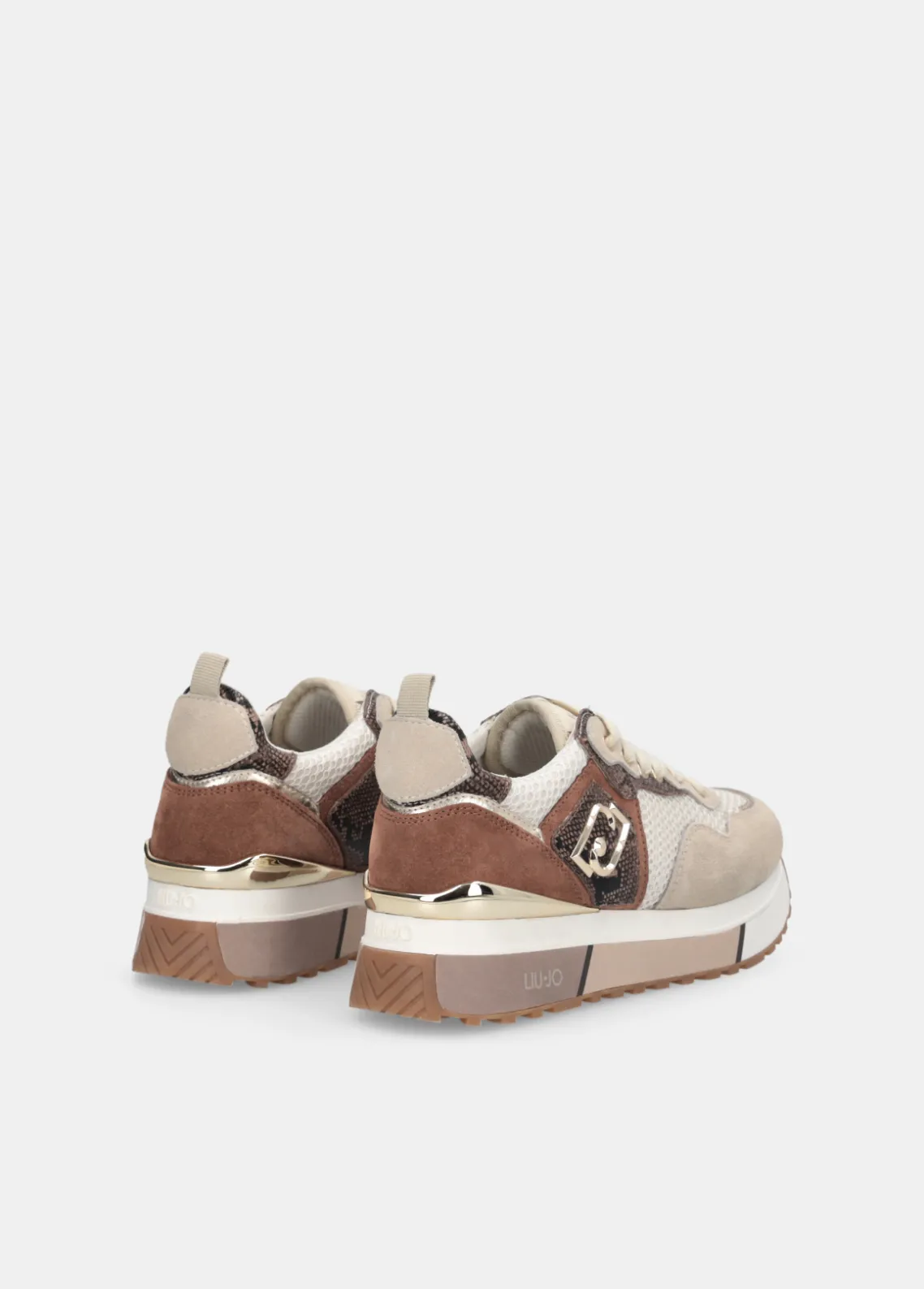 Liu Jo Zapatillas con detalles de piel de serpiente y plataforma-Mujer Sneakers