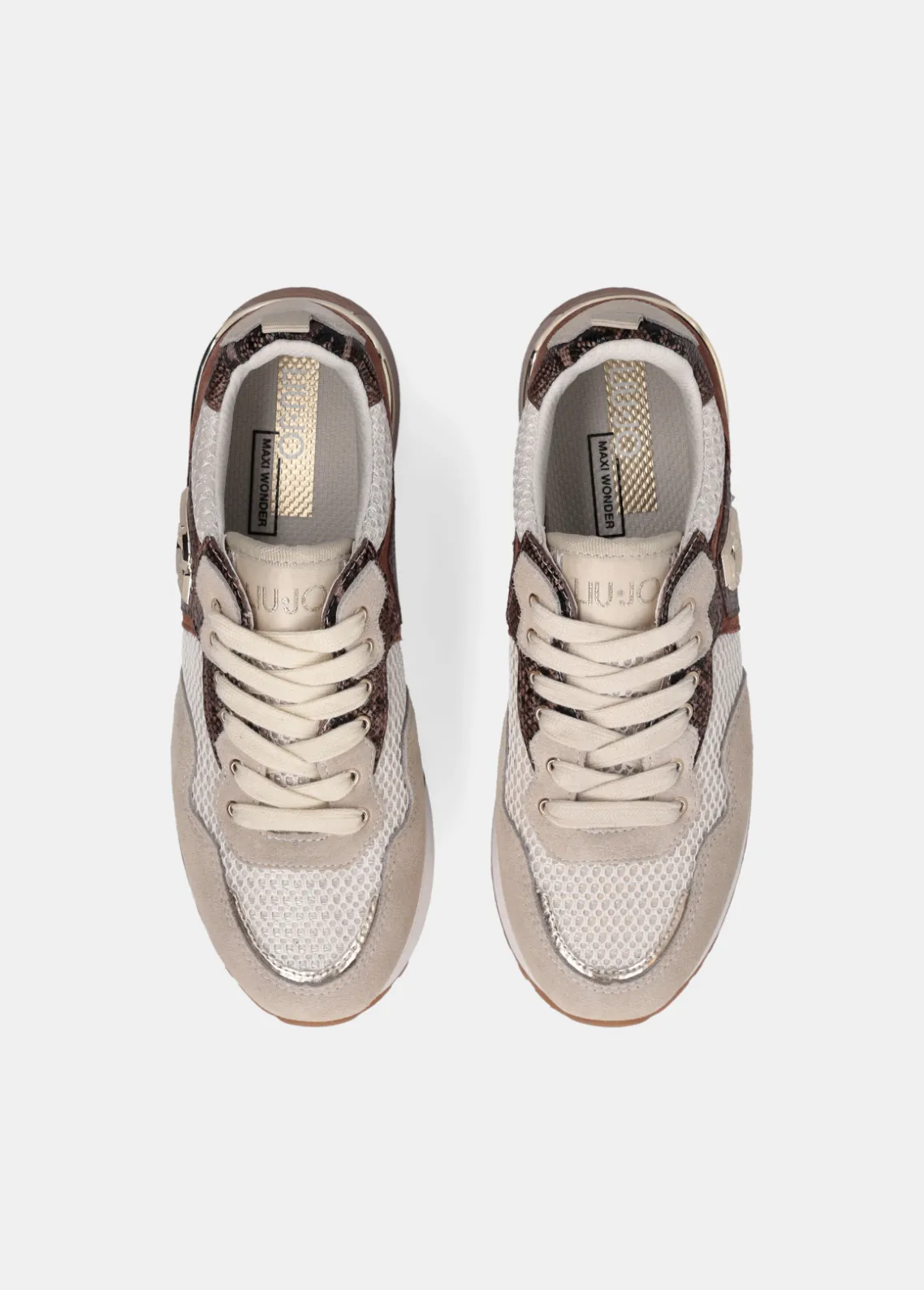 Liu Jo Zapatillas con detalles de piel de serpiente y plataforma-Mujer Sneakers
