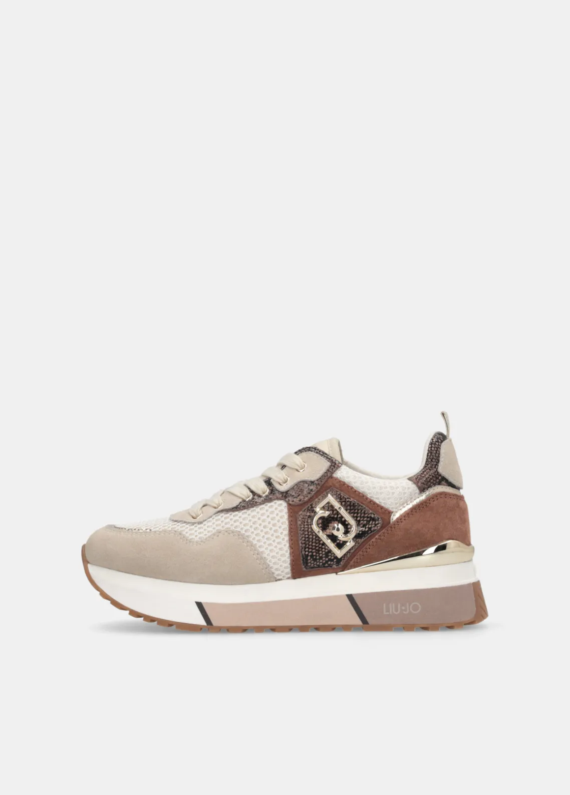 Liu Jo Zapatillas con detalles de piel de serpiente y plataforma-Mujer Sneakers