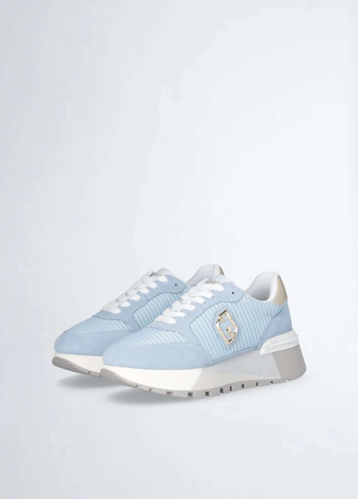 Liu Jo Zapatillas de ante y malla con plataforma-Mujer Sneakers