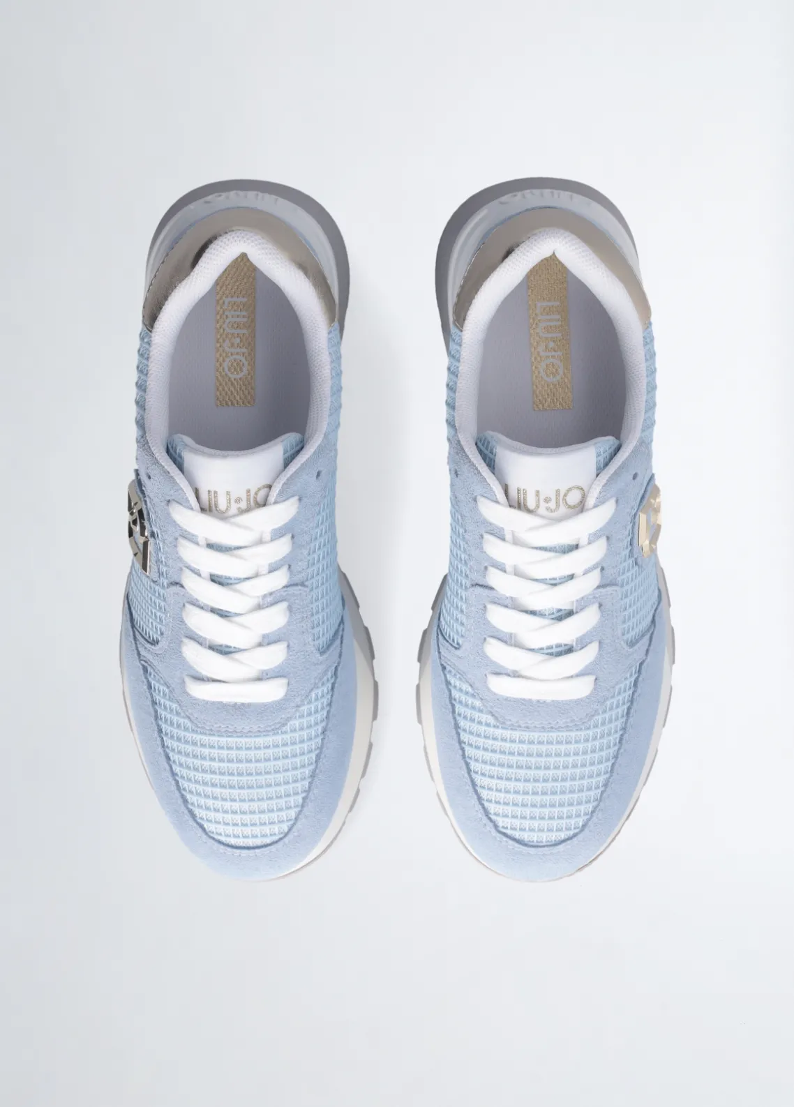 Liu Jo Zapatillas de ante y malla con plataforma-Mujer Sneakers