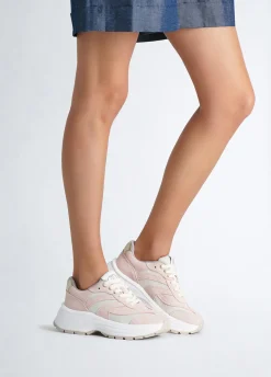 Liu Jo Zapatillas de ante y malla brillante-Mujer Sneakers