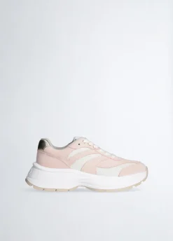 Liu Jo Zapatillas de ante y malla brillante-Mujer Sneakers