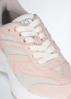 Liu Jo Zapatillas de ante y malla brillante-Mujer Sneakers