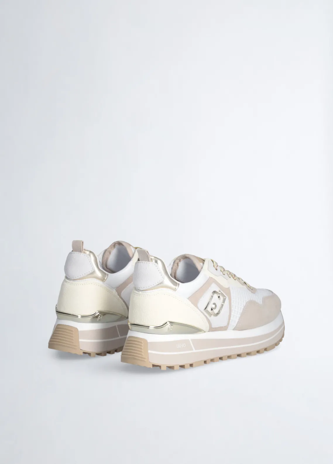 Liu Jo Zapatillas de ante y malla con plataforma-Mujer Sneakers