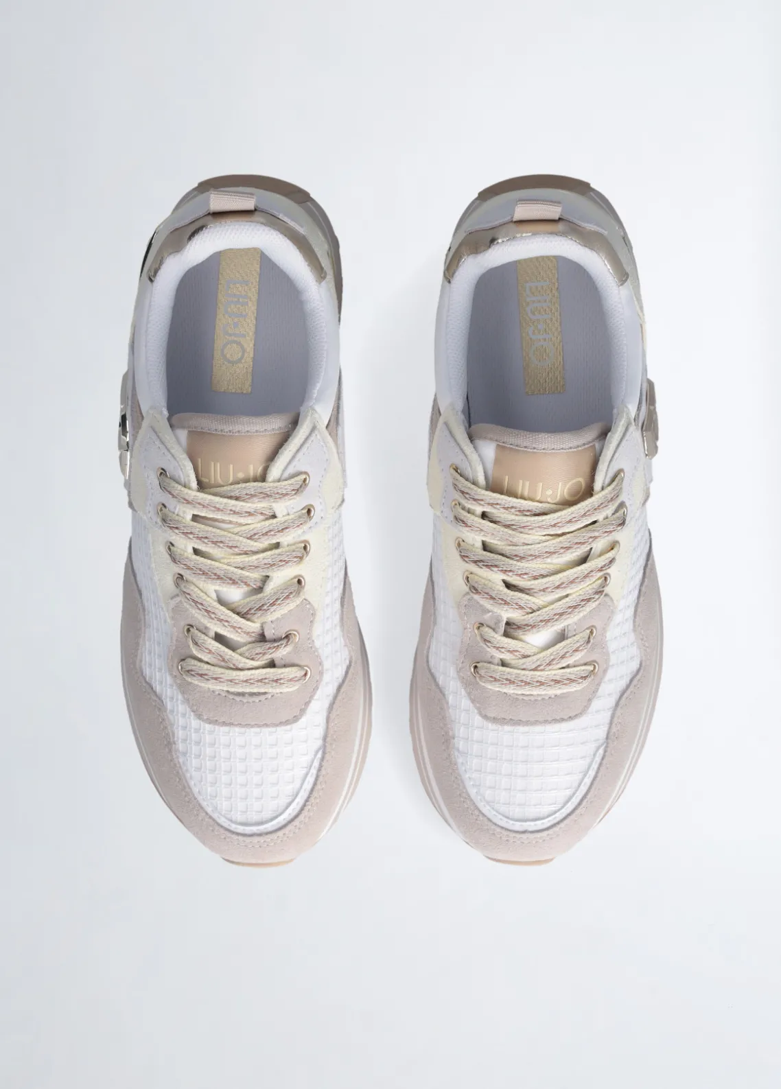 Liu Jo Zapatillas de ante y malla con plataforma-Mujer Sneakers