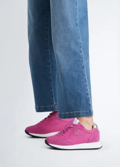 Liu Jo Zapatillas de ante y malla brillante-Mujer Sneakers