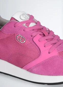 Liu Jo Zapatillas de ante y malla brillante-Mujer Sneakers