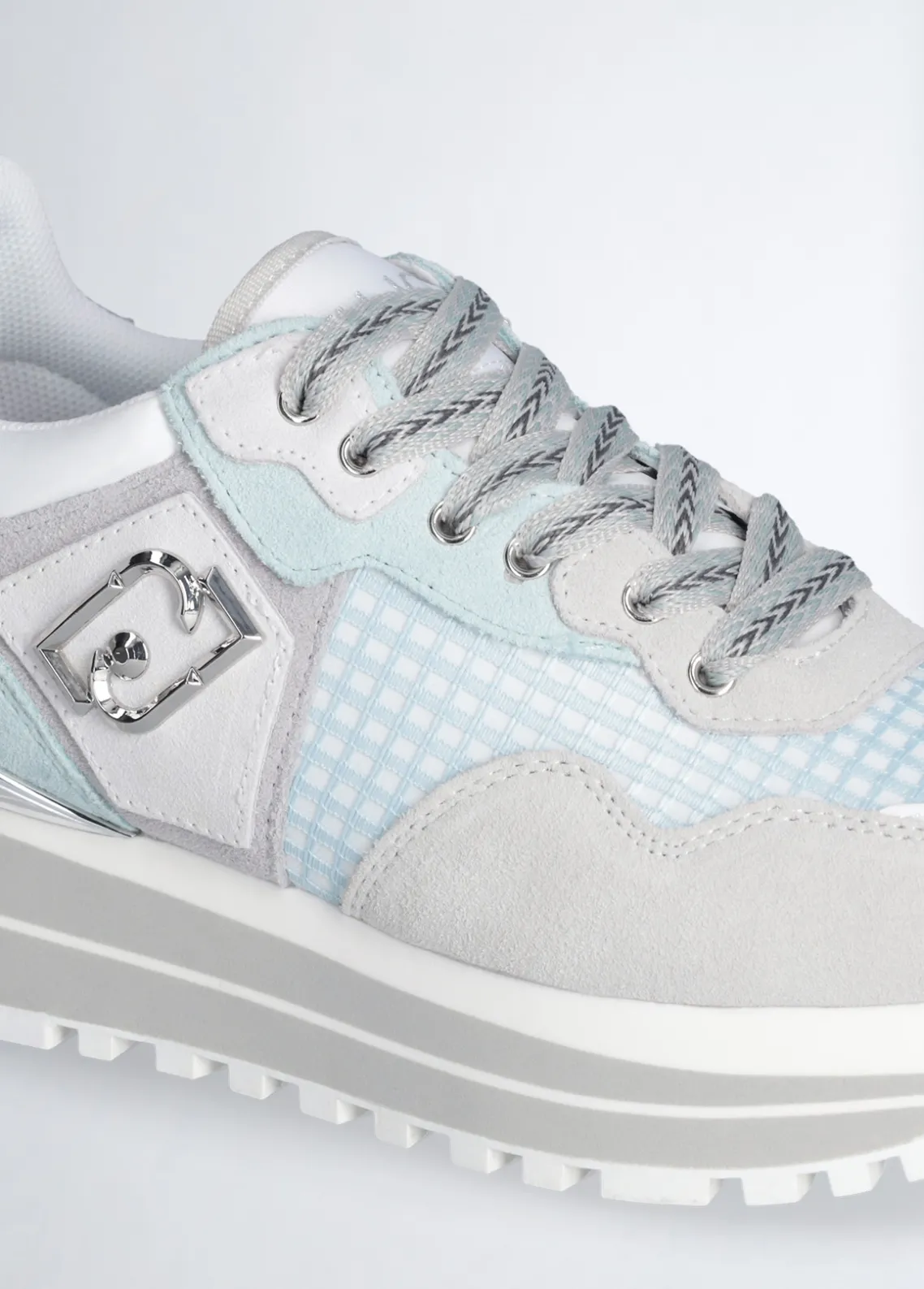 Liu Jo Zapatillas de ante y malla con plataforma-Mujer Sneakers