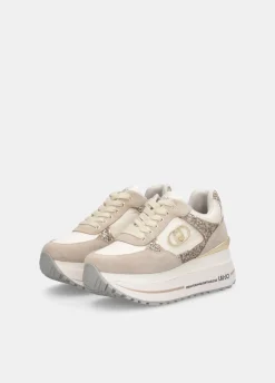 Liu Jo Zapatillas de brillos y nailon con plataforma alta-Mujer Sneakers