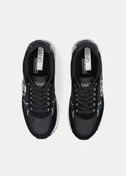 Liu Jo Zapatillas de brillos y nailon con plataforma alta-Mujer Sneakers