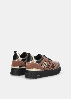 Liu Jo Zapatillas de charol con estampado animal y plataforma-Mujer Sneakers