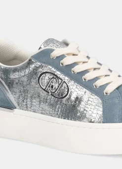 Liu Jo Zapatillas de laminado craquelado-Mujer Sneakers