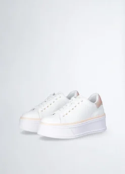 Liu Jo Zapatillas de piel con aplicaciones de strass-Mujer Sneakers