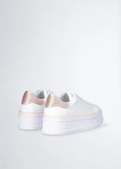 Liu Jo Zapatillas de piel con aplicaciones de strass-Mujer Sneakers