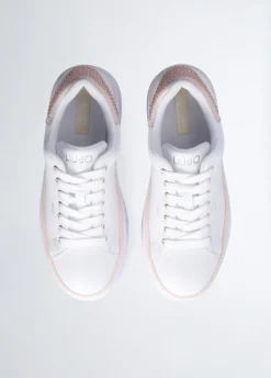 Liu Jo Zapatillas de piel con aplicaciones de strass-Mujer Sneakers