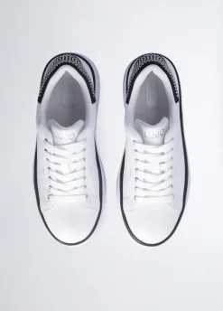Liu Jo Zapatillas de piel con aplicaciones de strass-Mujer Sneakers
