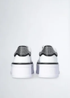 Liu Jo Zapatillas de piel con aplicaciones de strass-Mujer Sneakers