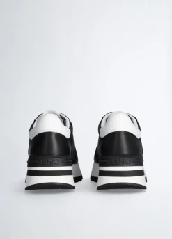 Liu Jo Zapatillas de piel con logotipo perforado-Mujer Sneakers
