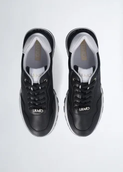 Liu Jo Zapatillas de piel con logotipo perforado-Mujer Sneakers