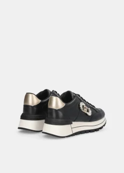 Liu Jo Zapatillas de piel con logotipo decorativo-Mujer Sneakers