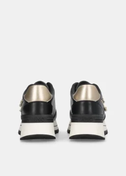 Liu Jo Zapatillas de piel con logotipo decorativo-Mujer Sneakers