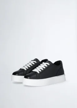 Liu Jo Zapatillas de piel con logotipo perforado-Mujer Sneakers