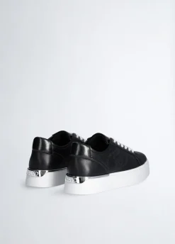 Liu Jo Zapatillas de piel con logotipo perforado-Mujer Sneakers